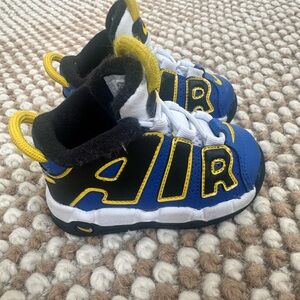 Nike Kids Blue and Yellow Air Sneakers